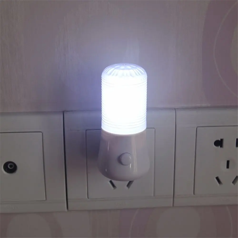 3W Plug-in Kids Room Wall Socket Bedside Light Home Decoration Night Light Socket Lamp Lighting Light LED Switch Light