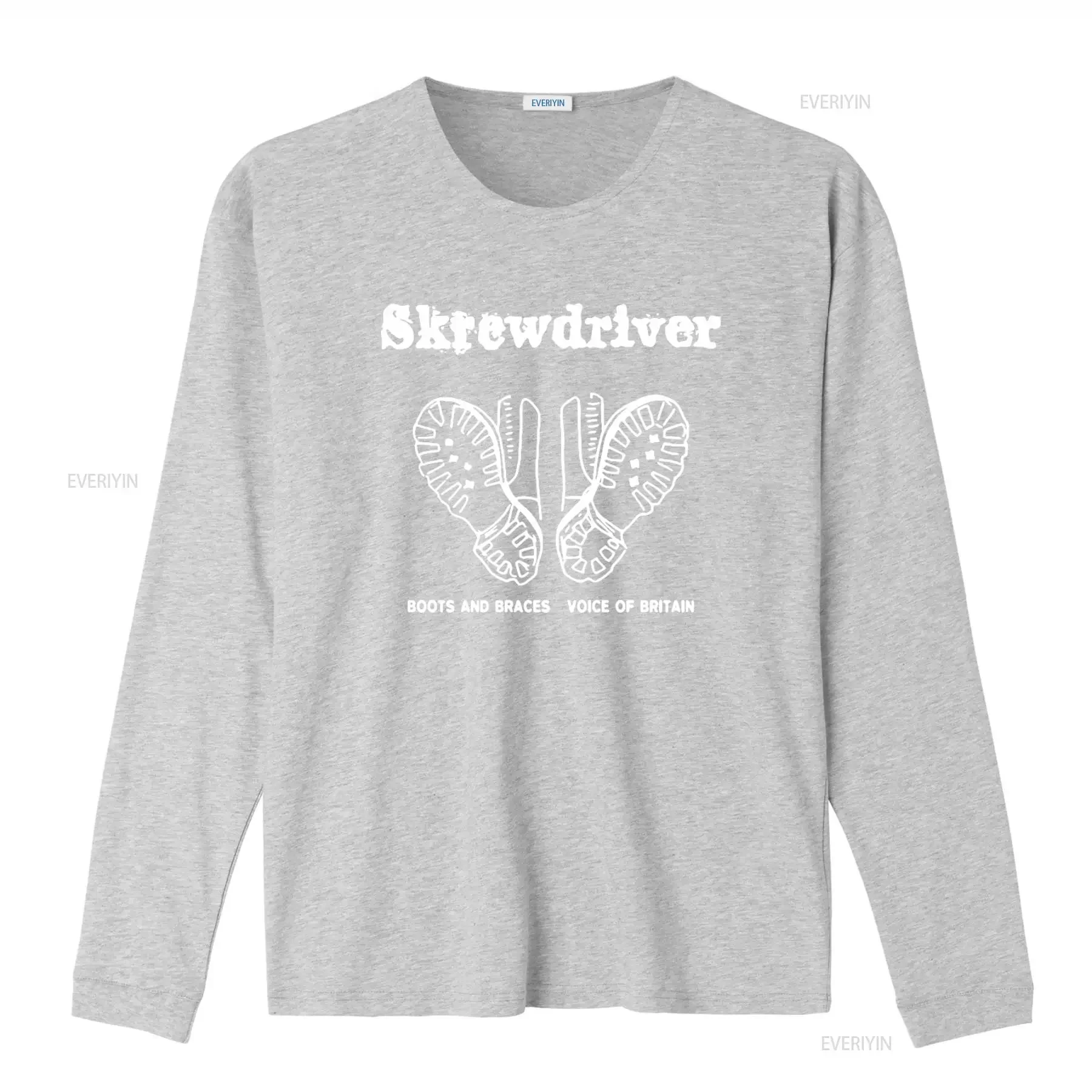 Screwdriver Inspired Boots And Braces Voice Of Britain T Shirt vintage Washed streetwear Slightly graphic designer clothes image 4