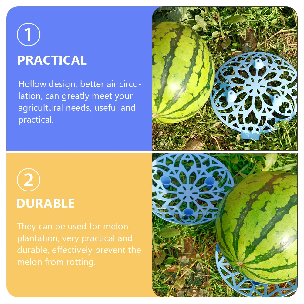 

3 Pcs Plastic Watermelon Support Holder Garden Melon Trellis Stand Cradle Air Circulation Easy Install