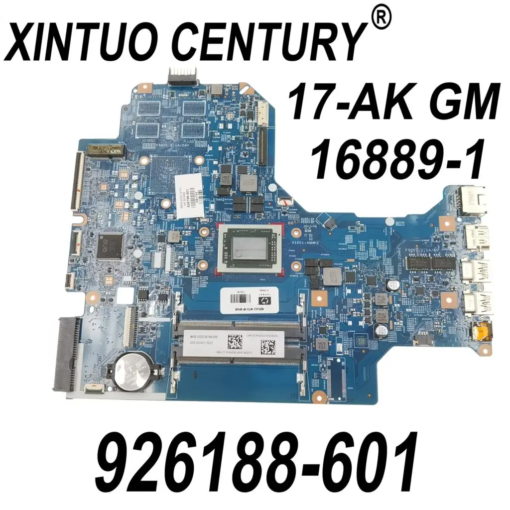 

929488-601 926188-001 926188-601 for HP 17-AK 17Z-AK Laptop Motherboard 16889-1 with A12-9720P 448.0CA03.0011 CPU DDR4 100% Test