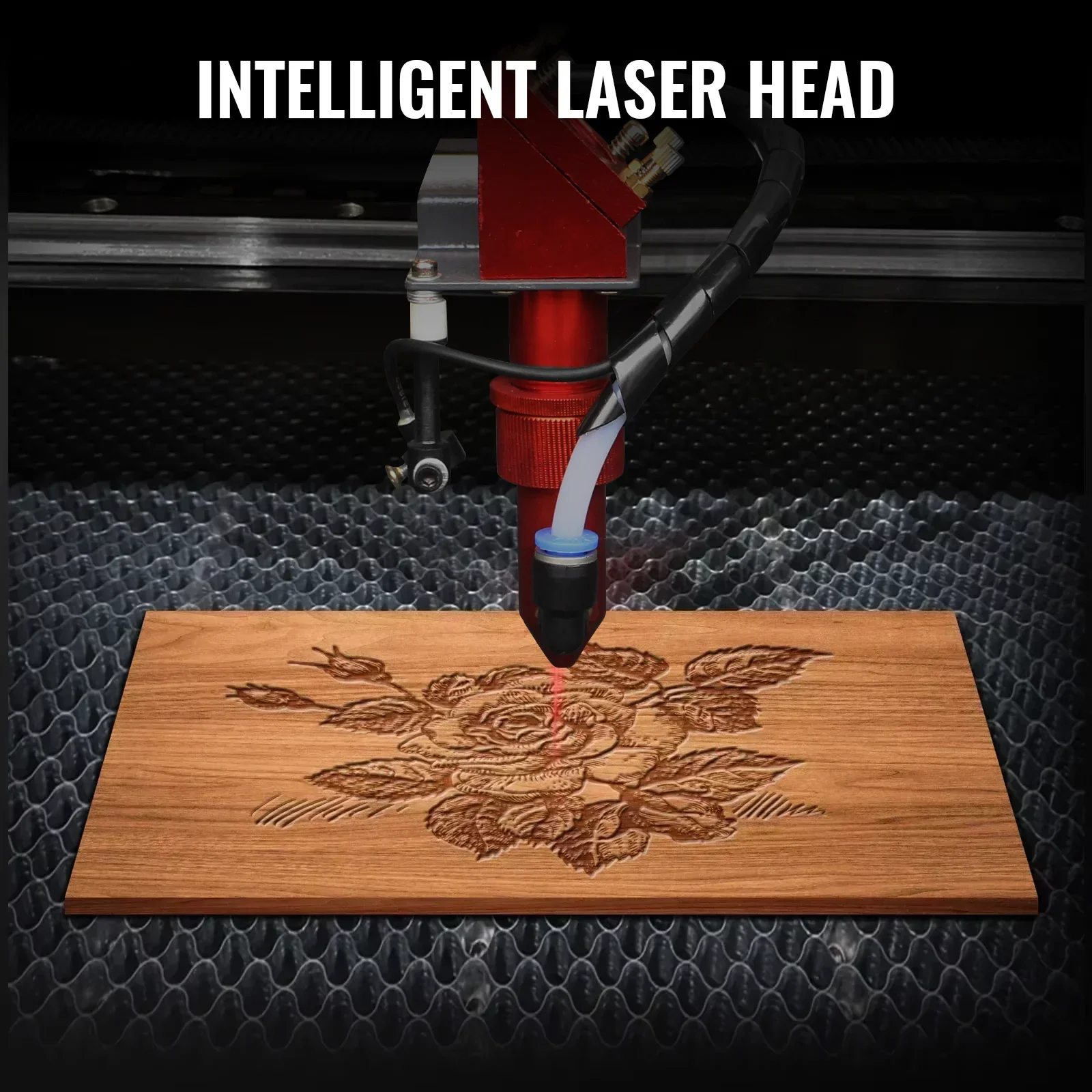 

VEVOR CO2 Laser Engraver 50W-100W Laser Engraving Carving Print Machine Dual Channel With Accessories For Acrylic Wood Artwork