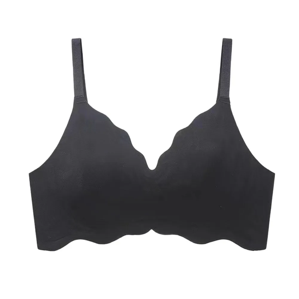 

Shockproof Wireless Deep V Bra Gathered Breasts Lingerie Underwear for Women Anti-sagging Simple Seamless Thin Bras Girls