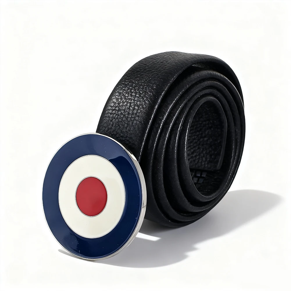 

Round Metal Royal Air Force Belt Buckle, Personalised Western Cowboy Style Belt Buckle, Men's Clothing Accessory Gift