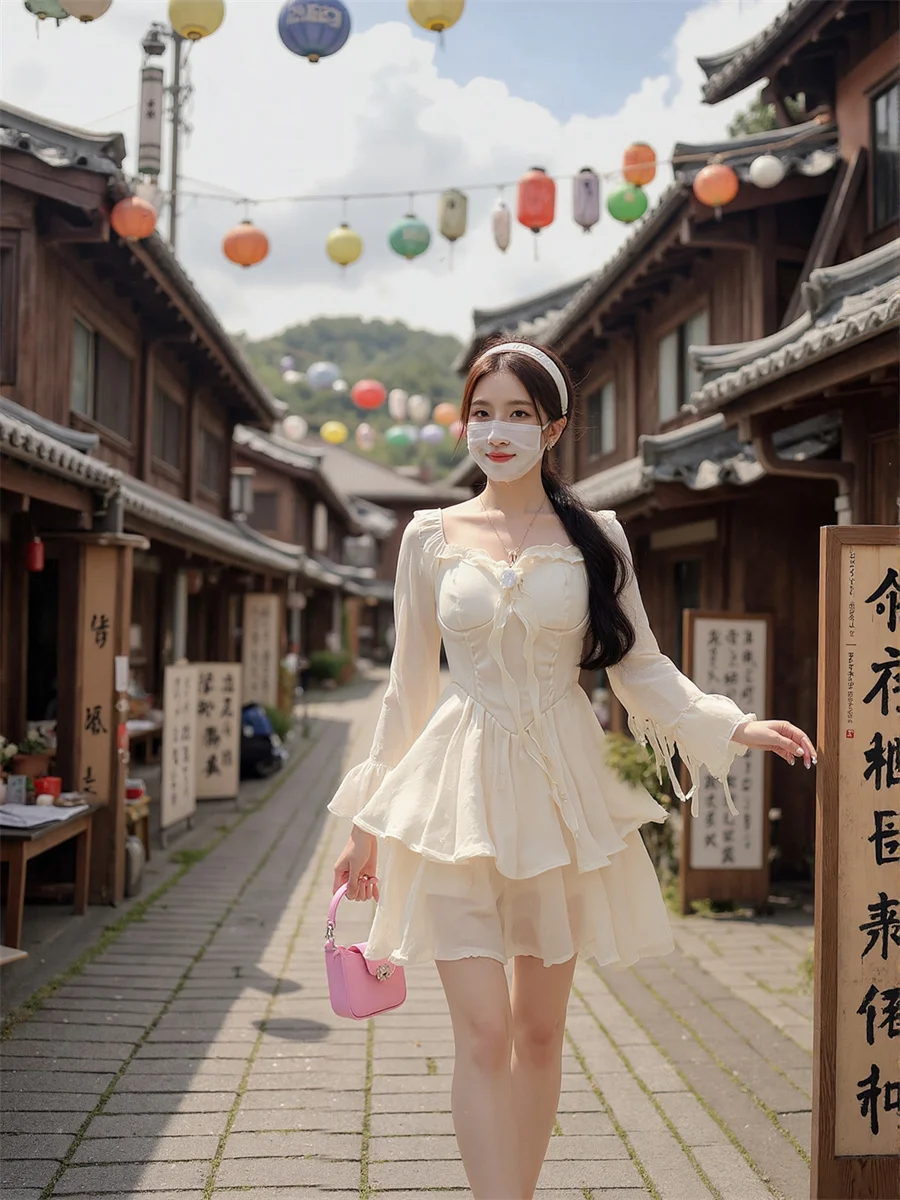 فساتين نسائية بيضاء للمرأة سليم صالح الحلو نمط الخريف ثنيات الكشكشة الجوف التدريجي ماتي الحبيب عدم التماثل رسمي خط واحد