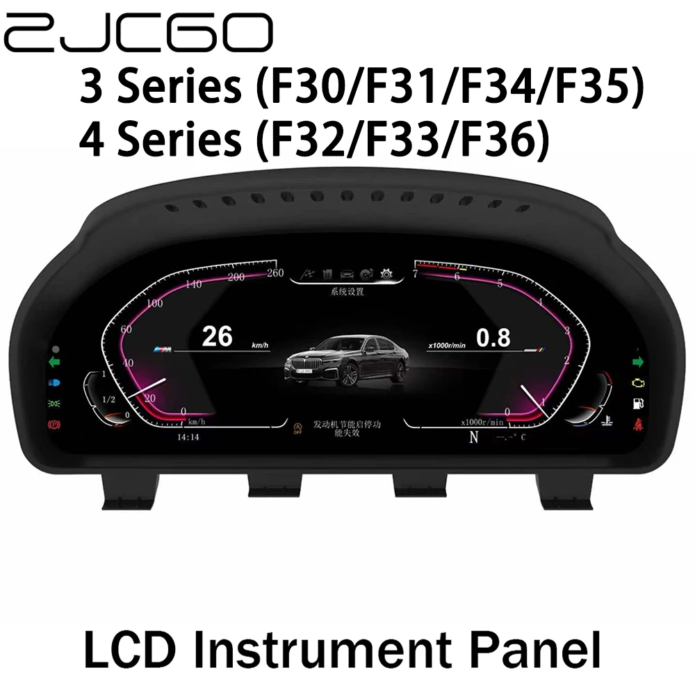 

ZJCGO Auto Accessories 12.3“ LCD Instrument Dash Panel Board Meter Screen for BMW 3 4 Series F30 F31 F34 F35 F32 F33 F36