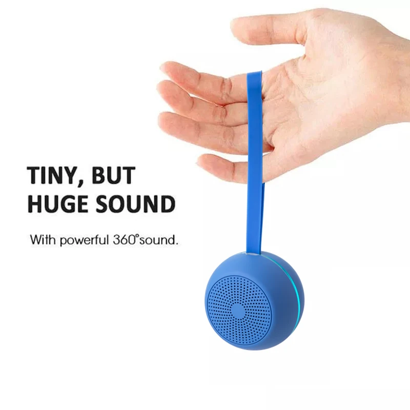 5W Waterproof Outdoor Bluetooth Speaker Wireless Portable Music Subwoofer Column Bass Stereo Player Speaker