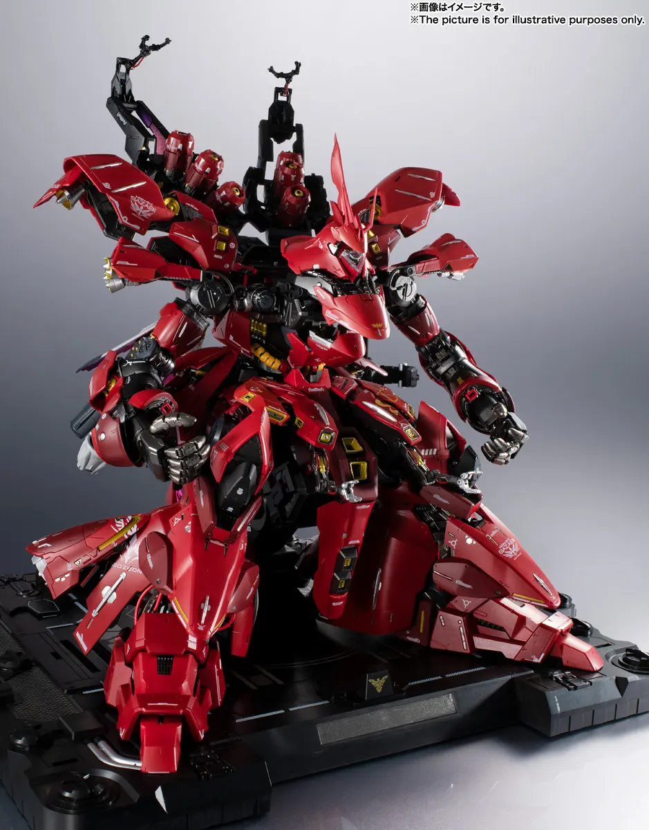 Bandai Metal Structure Mobile Suit Gundam Uc Anime Figure Msn-04 Sazabi Action Figure Char Aznable Decoration Birthday Gift