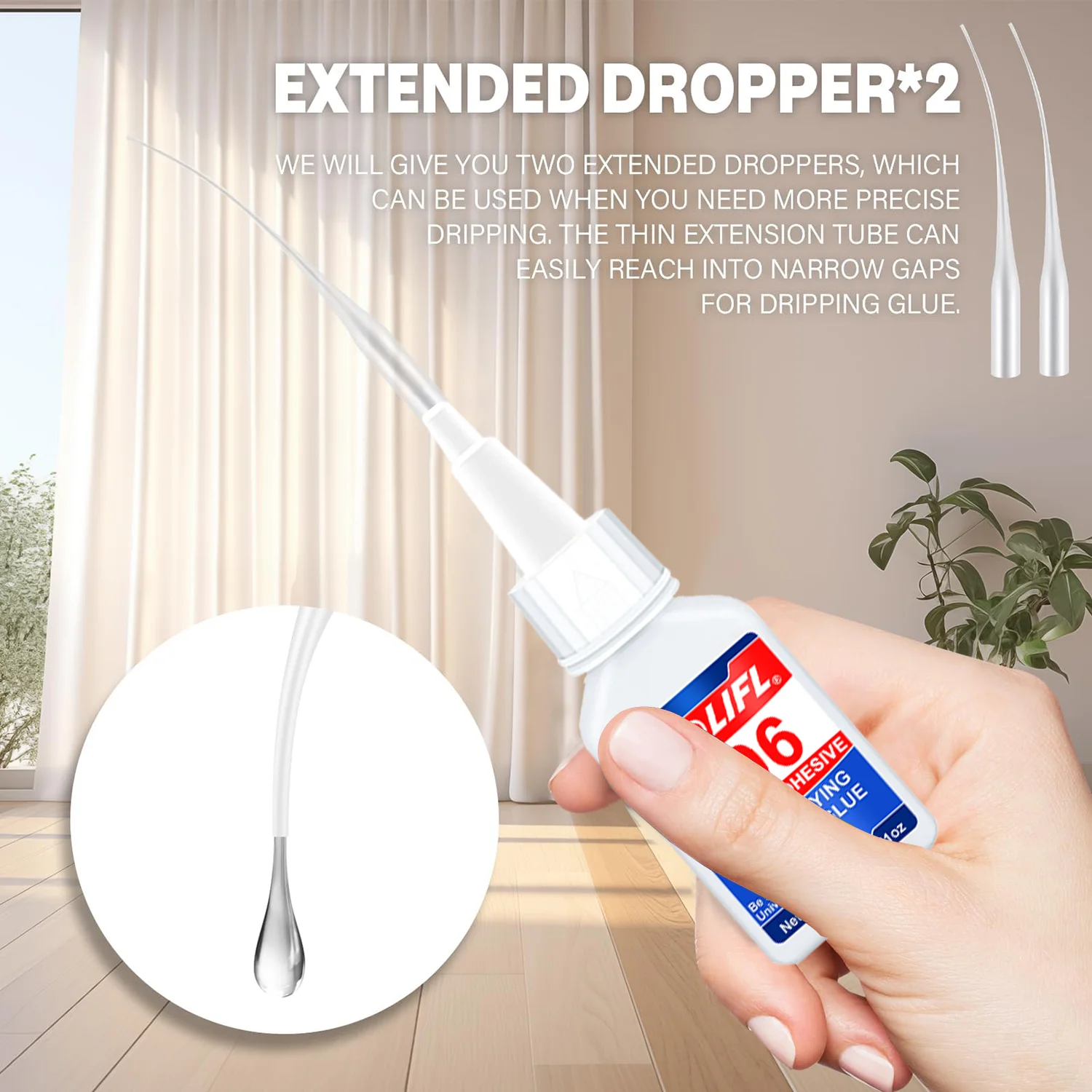 Super Strong Glass Glue, 10 Seconds Curing, Waterproof, High and Low Temperature Resistant, Suitable for Glass and Ceramics.