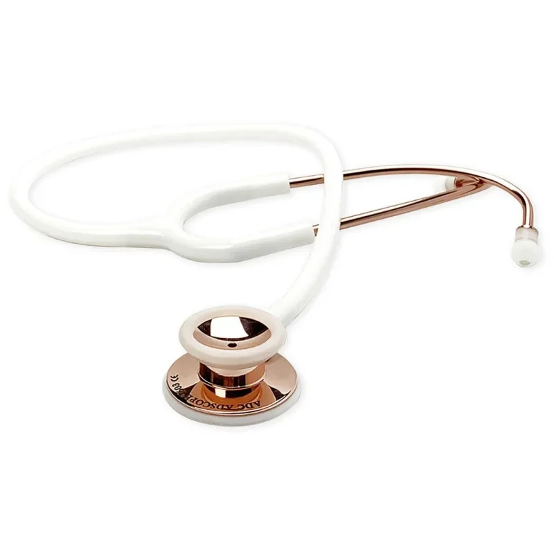 603RGW Adscope Model 603 Premium Stainless Steel Clinician Stethoscope with Tunable AFD Technology, Lifetime Warranty, Rose Gold