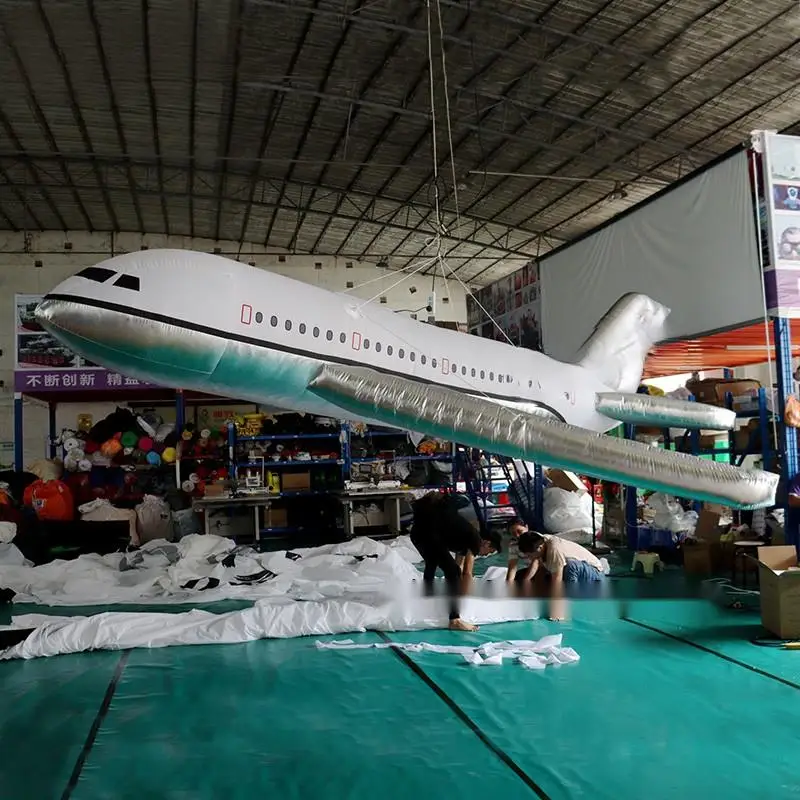 Oxford Giant Airplane Hanging Inflatable Plane Model Advertising Blow Up Aircraft For Party Event Decoration
