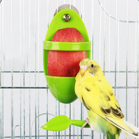 Bird Cuttlebone Holder Bird Cage Feeding Holder Vegetable Fruits Cuttlefish Bone Holder for Parrot Budgies Parakeet Cockatiel