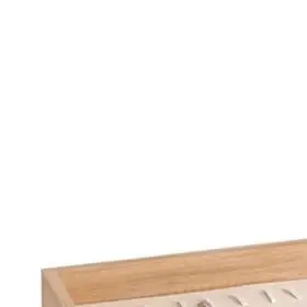 

Velvet Bamboo Jewelry Display Tray Ring Earring Necklace Bracelet Pendant Organizer Jewelry Storage Tray For Drawer