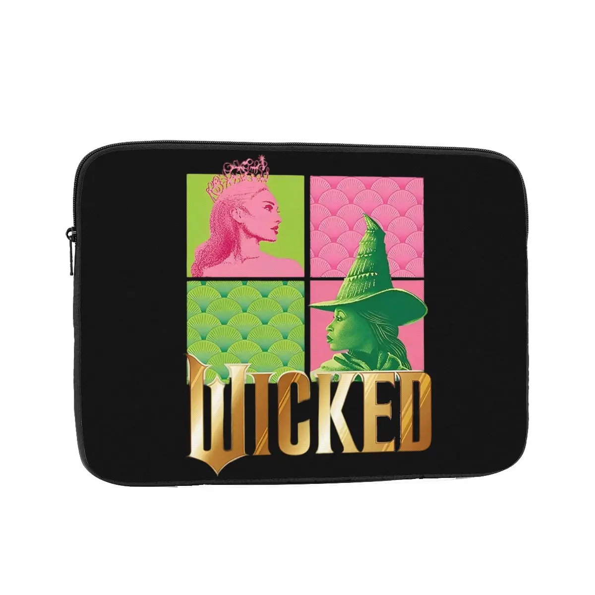 

Wicked Elphaba & Glinda Laptop Bag Case 12" 13" 15" 17" Notebook Sleeve Case Movie Musical Tablet Shockproof Case Bag