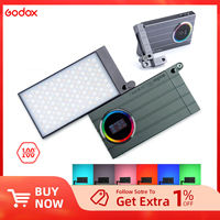 Godox M1 2500K-8500K Full Color RGB LED Light Pocket Size Type-C Rechargeable LED Video Creative Light Multiple Special Effects