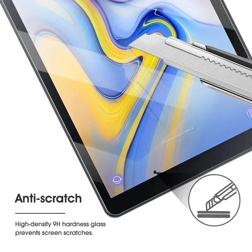 (3 Pack) Tempered Glass For Samsung Galaxy Tab A 10.5 2018 SM-T590 SM-T595 T590 T595 Anti-Scratch  Tablet Screen Protector Film