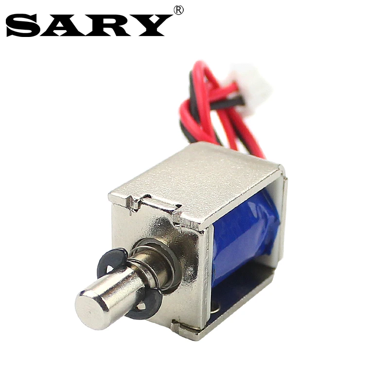 Small DC12V electric lock push-pull  electromagnet mini open frame solenoid coil stroke 4mm magnetic lock