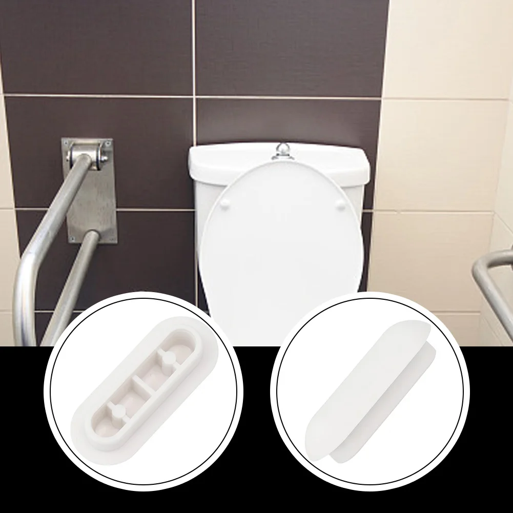 Home Bumper Accessories WC Seat Buffer White 1 Set Base Moistureproof Protection Replacement Pads High Quality