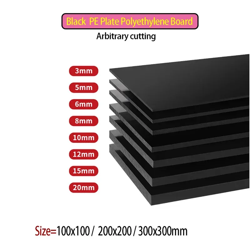 Wear Resistant HDPE Plastic Sheet 1/2/3/5/10/20/30mm Thick Insulation Gasket Material