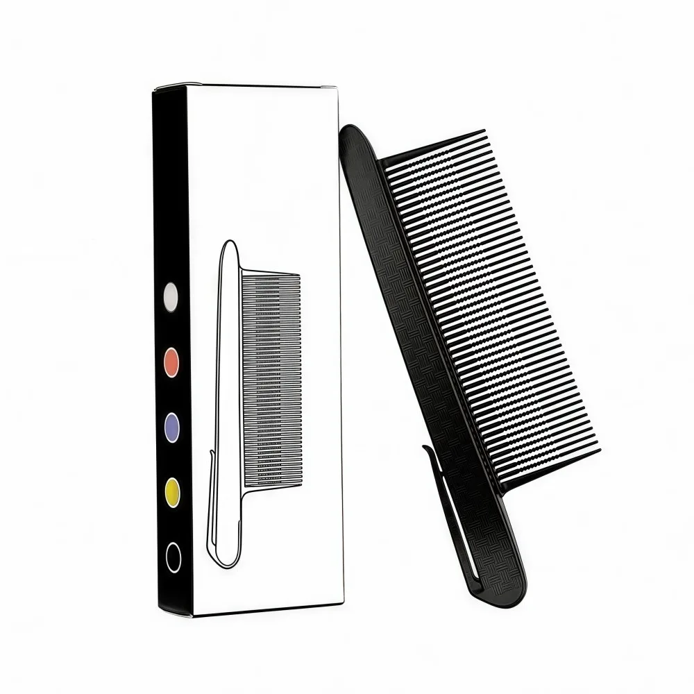 Multi-Use Anti-Static Hair Sectioning Comb Smooth Portable Barber Parting Comb Wide-Tooth Lightweight Hair Clip Comb Salon Hair