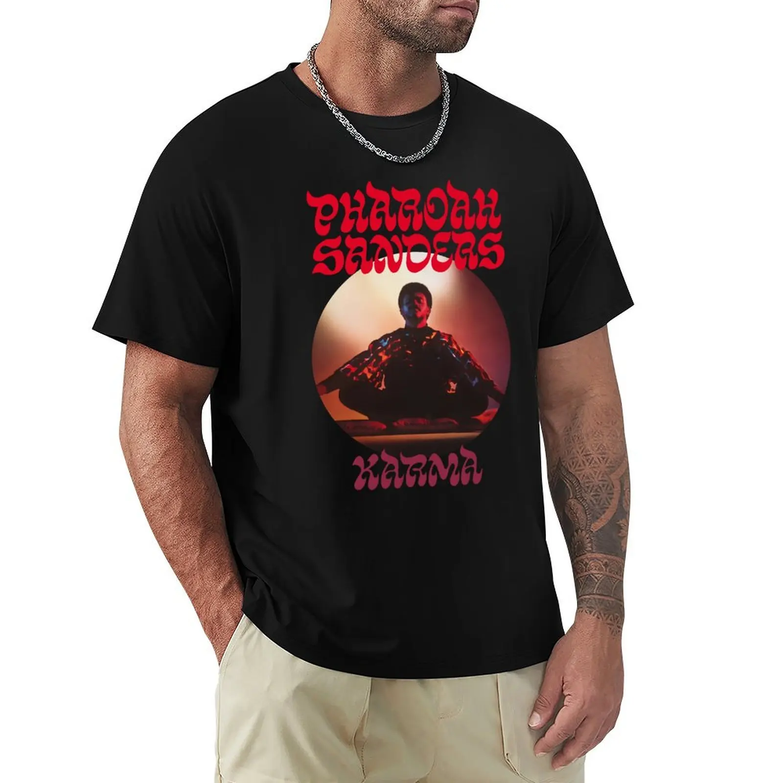 PHAROAH SANDERS - KARMA T-Shirt funnys street wear men graphic tees