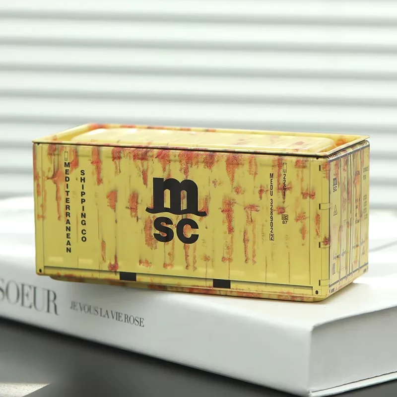 Mini Iron Storage Box Miniature Storage Display Box Desktop Mini Container Model Creative Decoration Collect Small Items Gifts