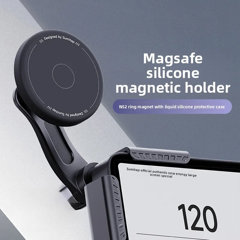 

Universal Magnetic Wireless Car Charger Mount Compatible with iPhone Magsafe Fast Charging Degree Rotation Air Vent Dashboard