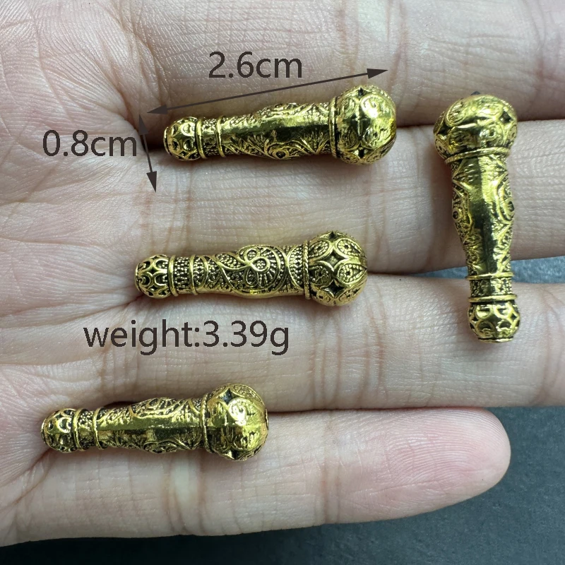 10pcs Charming Tibetan Silver Gold Muslim Islamic Gourd Series Connector DIY Handmade Prayer Bead Tassel Accessories