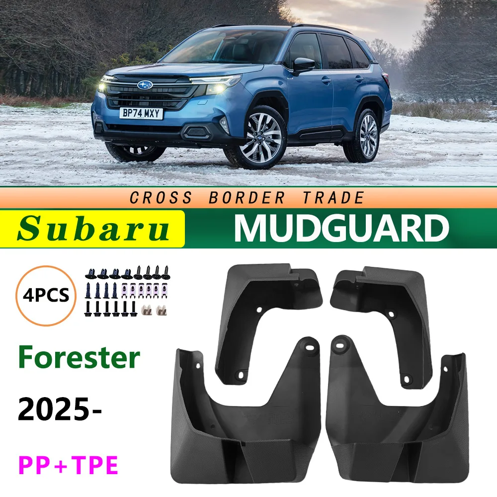 For Subaru Forester 2025 2026 New Model Mud Flaps OE Style Splash Guards Set of 4 Perfect Fit for All-Weather Crossover SUV
