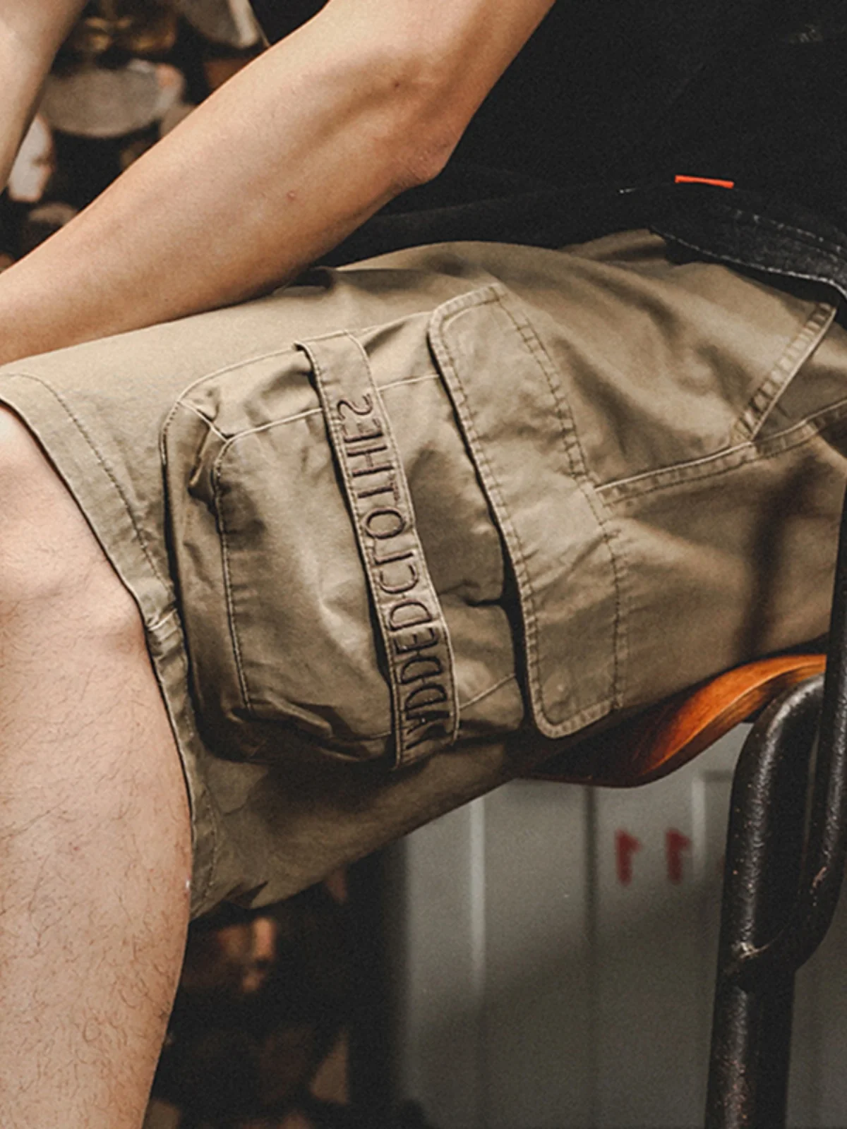 

Мужские летние шорты в американском ретро-стиле, новинка, тренд Ins, большие размеры, повседневные бриджи, дышащие, с охлаждающим эффектом