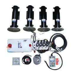 12 volt dc self levelling jacks kit hydraulic cylinder automatic hydraulic leveling camping cars