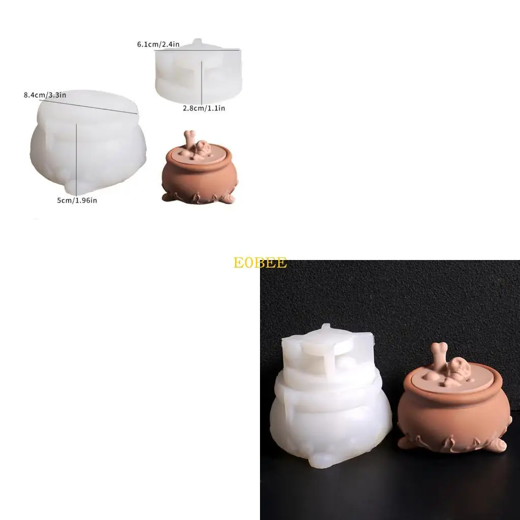 

E0be многоразовый силиконовый плесень формы для хранения формы для хранения формы для формы черепа