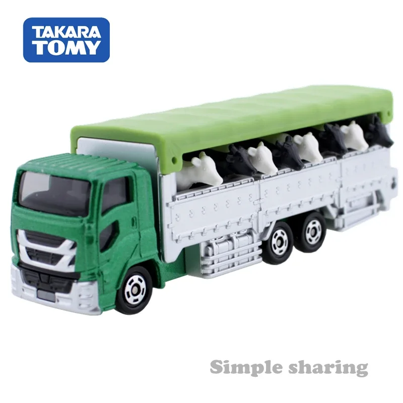 Takara Tomy Long Type Tomica No.139 Cattle Transporter Included 8 Cow Scale 1/90 Car Kids Toys Motor Vehicle Diecast Metal Model