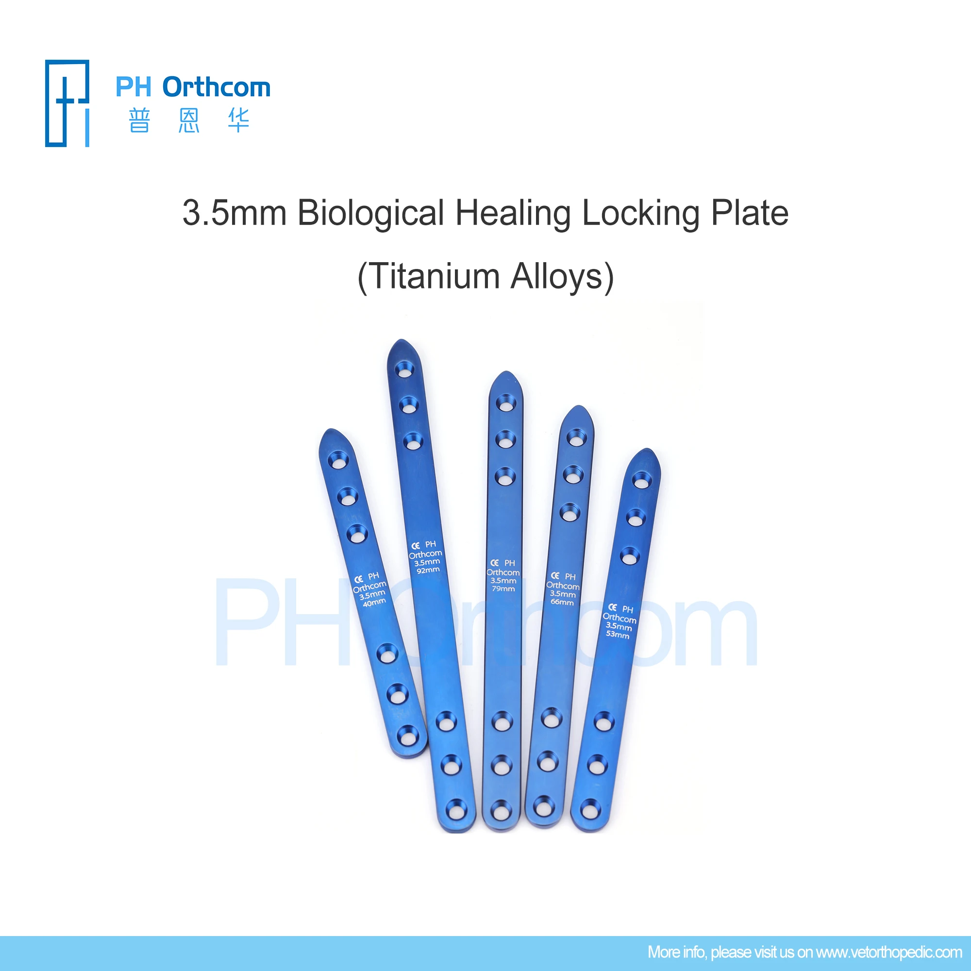 3.5mm Ti6Al4V Titanium Locking Plates for Biological Healing: Veterinary Orthopedic Tools for MIS Surgery in Animal Care