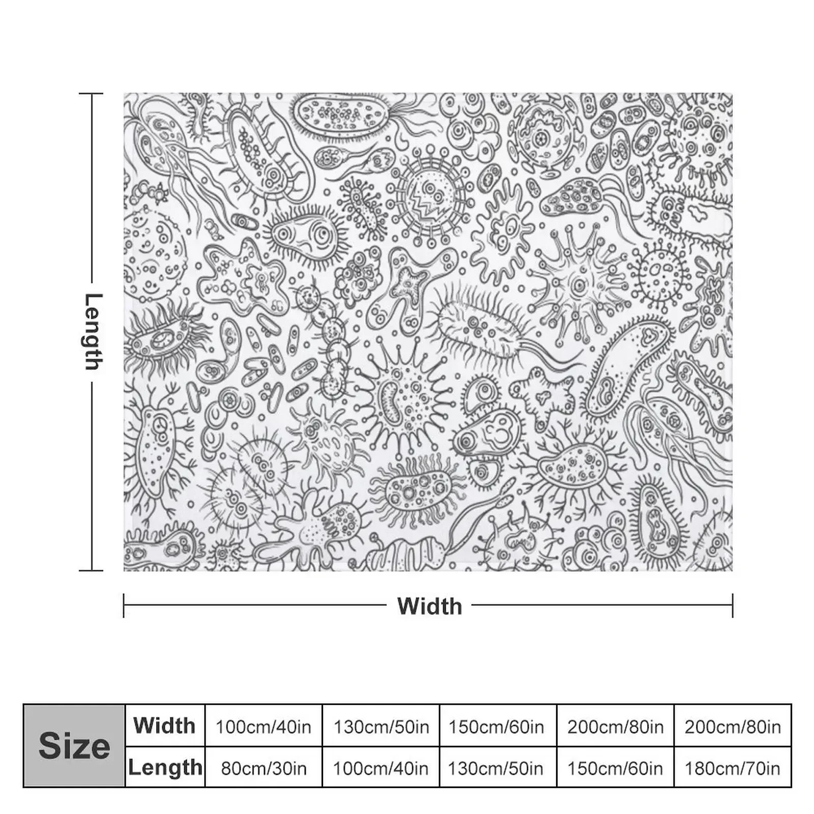 bacteria microbiology science chemistry Throw Blanket Comforter blankets ands Blankets