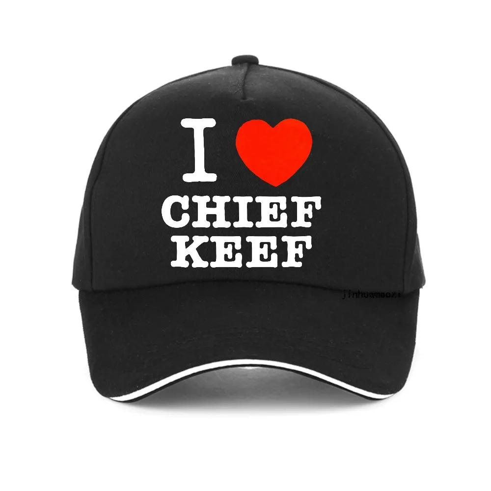 

I Love Chief Keef print baseball cap Men women Fashion Casual Adjustable Breathable Hats outdoor sports snapback hat