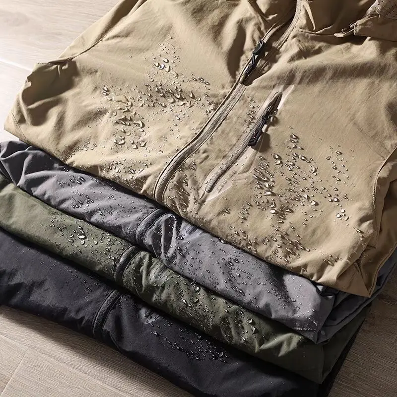 

Мужская одежда больших размеров для пешего туризма, альпинизма, уличная военная куртка, ветровка, мужская весенне-осенняя дышащая куртка с капюшоном