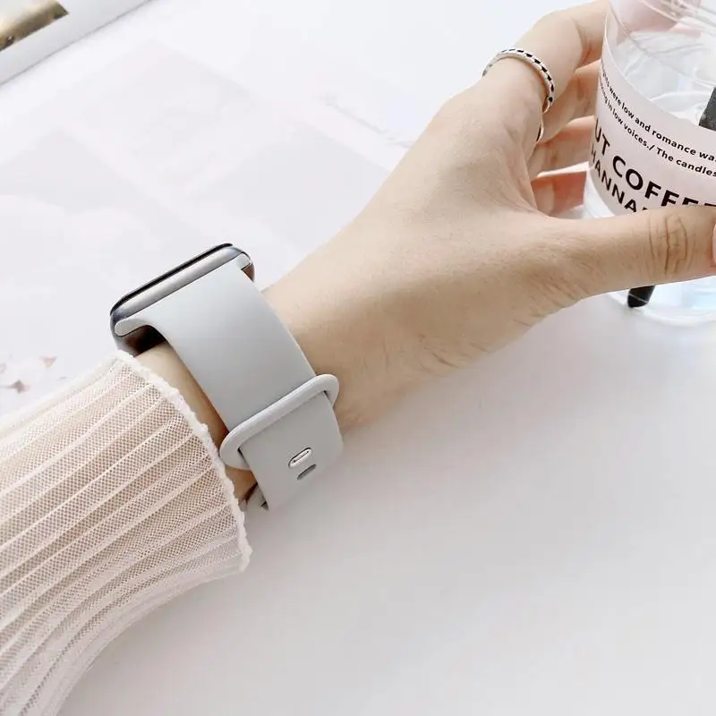 애플 워치용 실리콘 밴드 스트랩 S11-10 46mm 44mm 45mm 40mm 42-41mm 스포츠 팔찌 iWatch 시리즈 9 8 7 SE 3 울트라 2-3 49mm