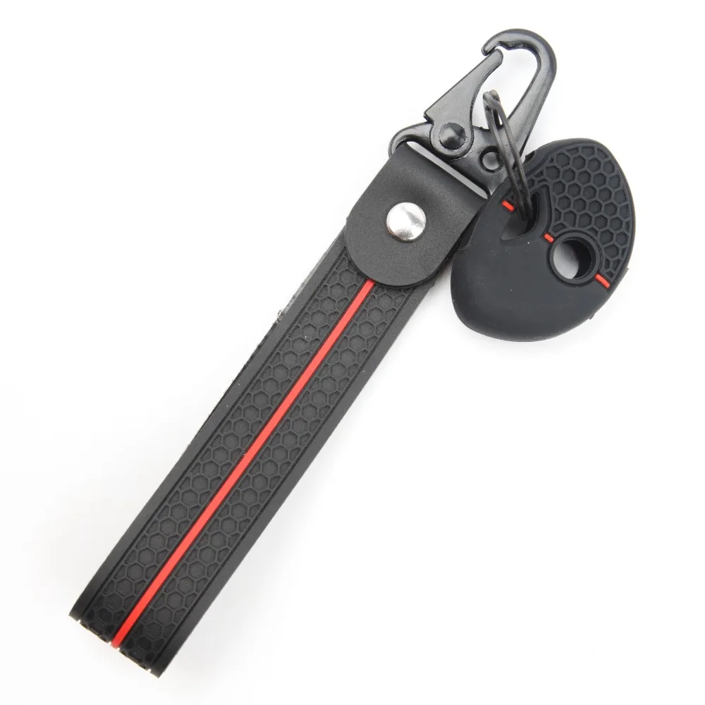 Soft Silicone Key Fob Case For BMW K1200R R1200RT K1300R S1000RR F650GS F800GS F800ST with wrist carabiner Car Accessory