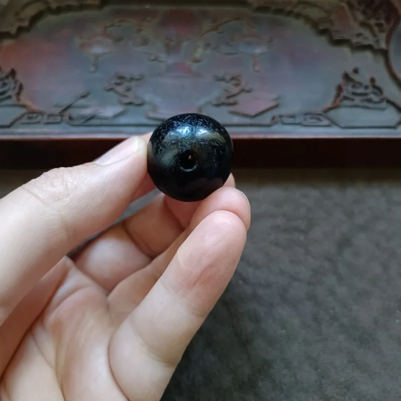 Special Offer: Tibetan Region Return Weathered Oil Polished First-Line Pharmacist Tianzhu Round Bead Old Agate Accessory Bea