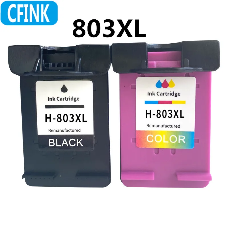 803 803XL Compatible Refillable Ink Cartridge Replacement For HP803 HP803XL 803XXL DeskJet 1110 1111 1112 2130 2131 2132 Printe