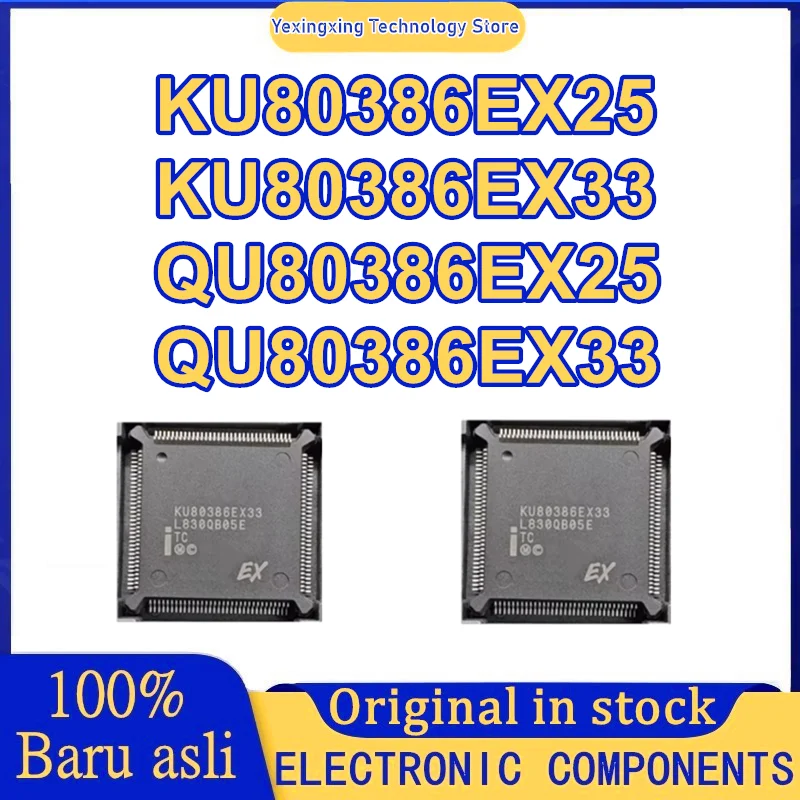 

KU80386EX25 KU80386EX33 QU80386EX25 QU80386EX33 QFP132 микросхема 100% новый оригинал на складе