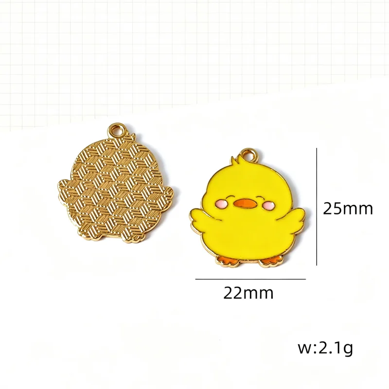 10pcs cartoon cute little animal lamb bee pendant DIY keychain necklace mobile phone chain accessory pendant view 6