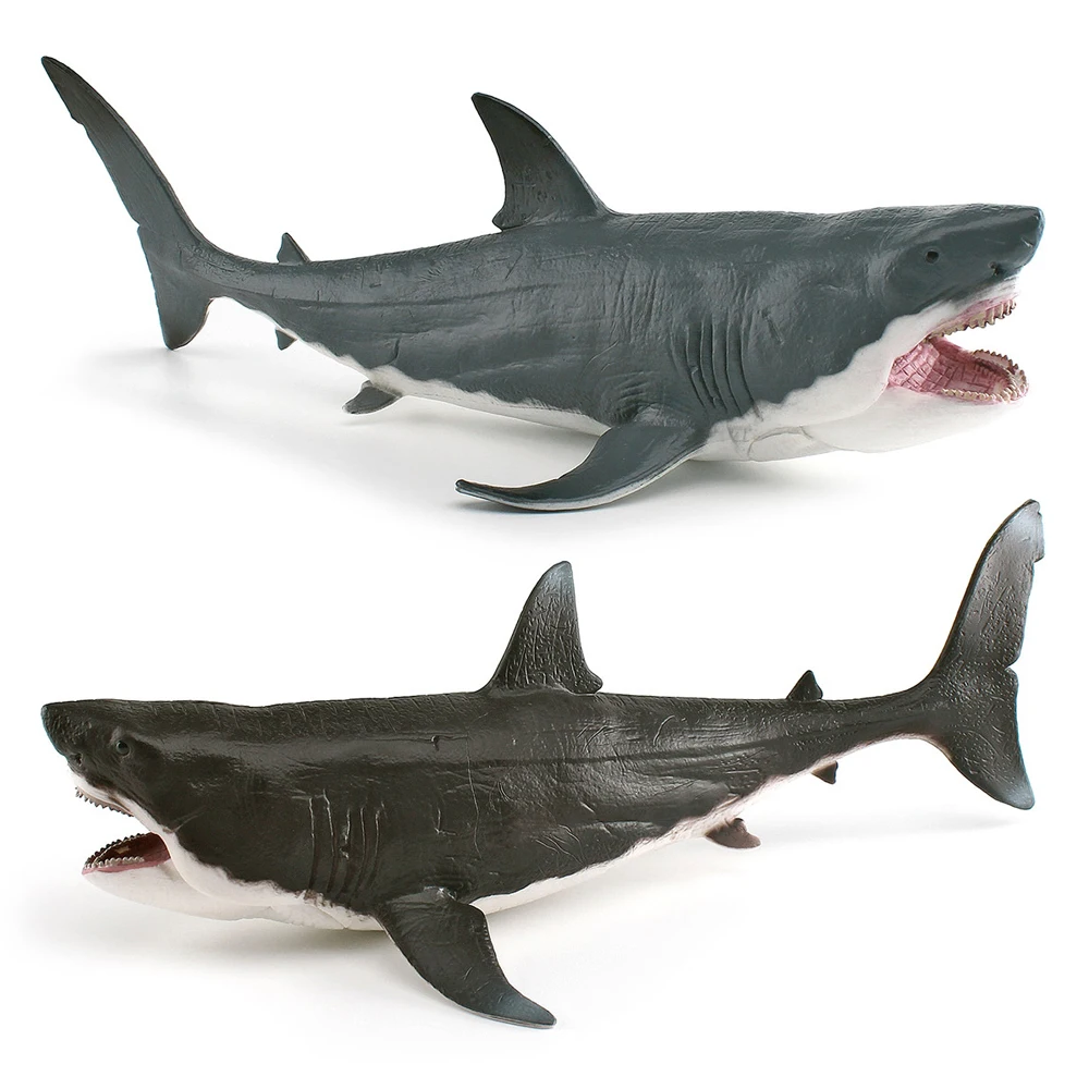 

Simulated Shark Model Sea Megalodon Figurine Marine Animal PVC Ornaments Children's Cognitive Toy HG100