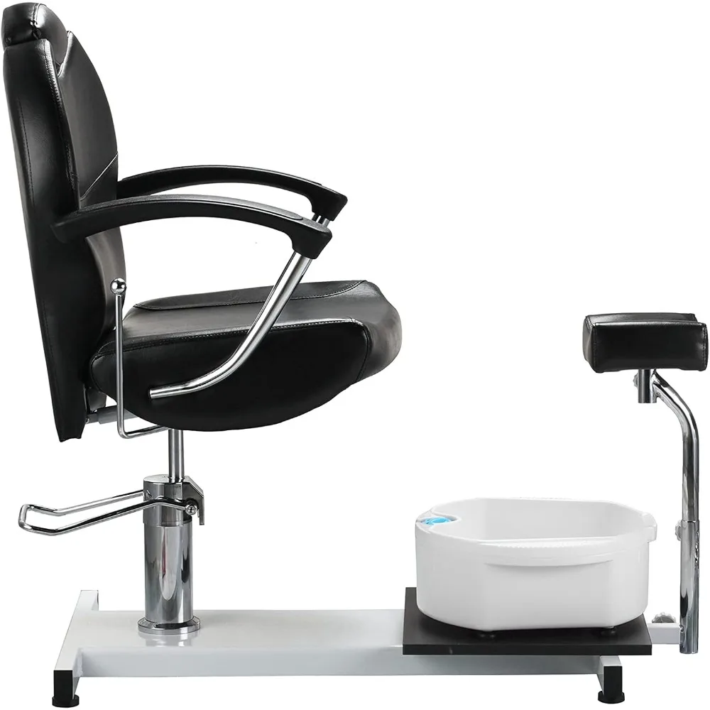 

Professional Pedicure Chair 360 Swivel Hydraulic Spa Chair Foot Bath with Bubble Massage Salon Station