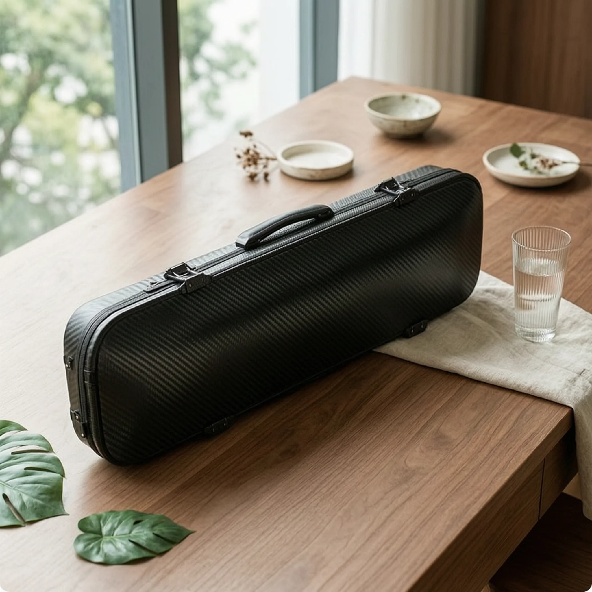Full Size Violin Case Hard Shell Violin Case Portable Padded for Violinists, Commuting, Rehearsals