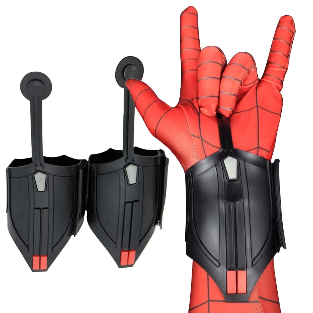 Spiderman Web Shooter Decora oggetti di scena Cosplay Peter Parker Supereroe Halloween Carnevale Party Dress Up Accessori per costumi