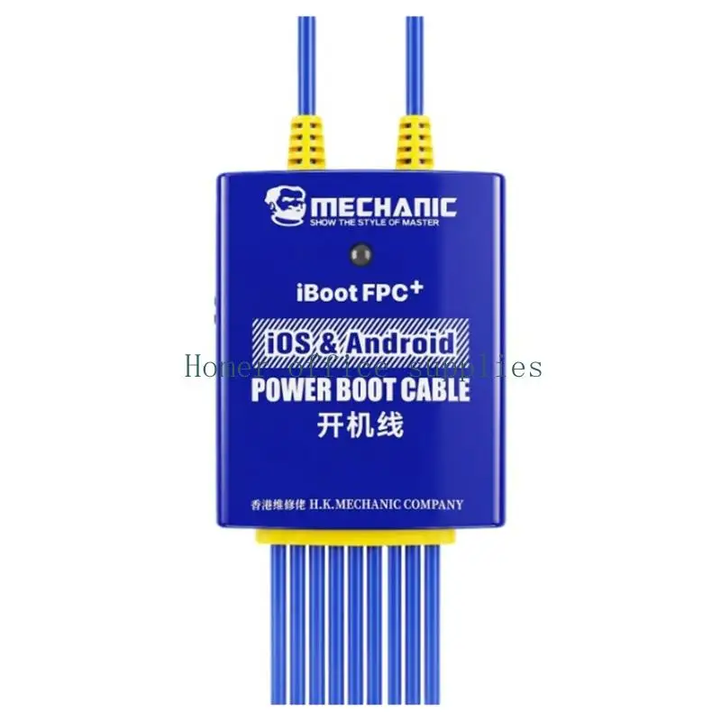 K43B Phone Board Boot Cable Set with Flat Ribbon Cables, Metal Housing Tool for Repair Station Startup Review and Fault Tracing