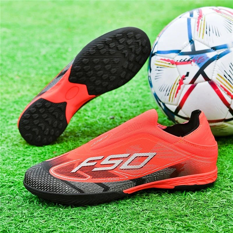 Neue Herren-Fußballschuhe, Sportschuhe, Futsal, hoher Knöchelschutz, atmungsaktiv, rutschfest, hochwertige, ultraleichte Fußballschuhe für Outdoor-Spiele – Detail 23