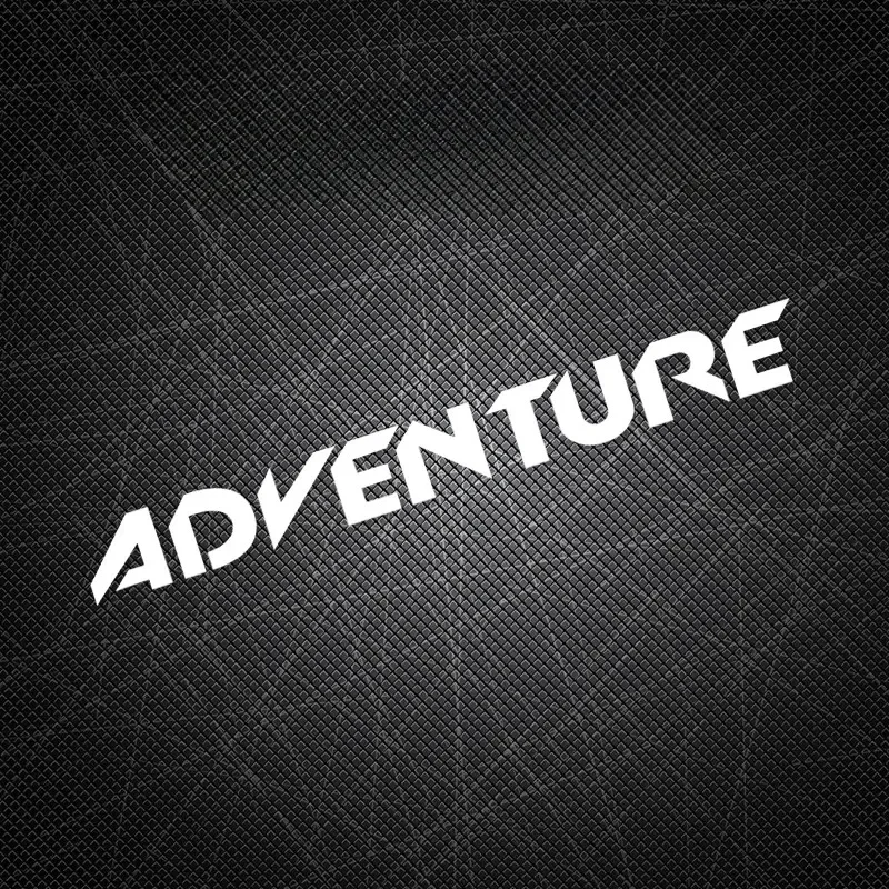 Adventure Letter Off-Road Sticker Waterproof Vinyl Decal For Auto Bumper Rear Window Motorcycle Helmet Auto Styling Decor