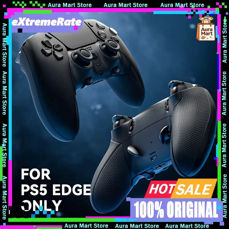 

eXtremeRate Beyond-ARC Bottom Shell Kit Compatible with ps5 Edge Controller with Rubberised Grip, Decorative Trim DIY Shell